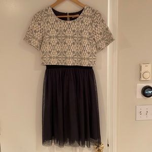 Anthropologie tulle and lace dress